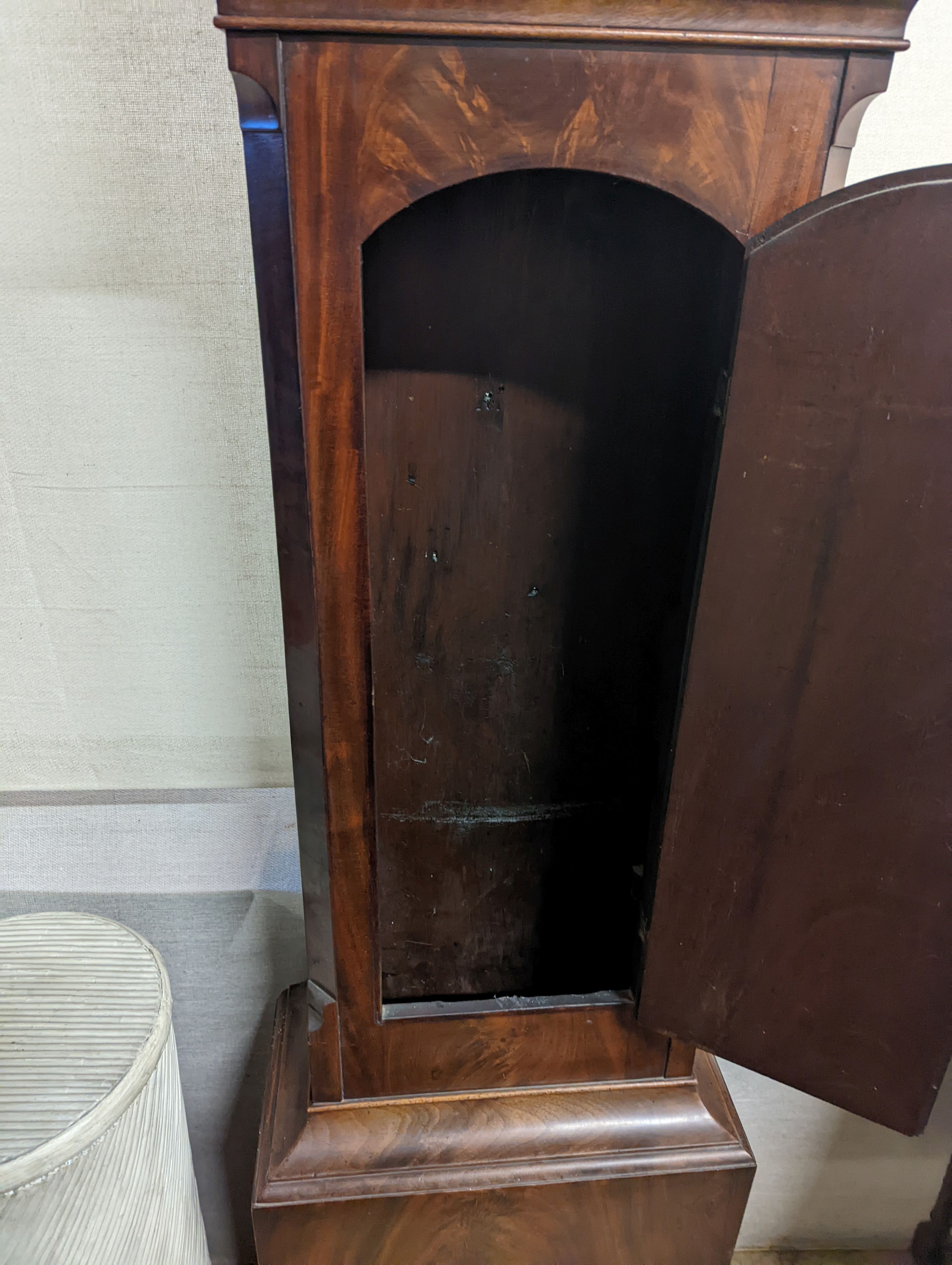 An early 19th century mahogany cased eight day longcase clock by D. Jones, Merthyr, height 211cm